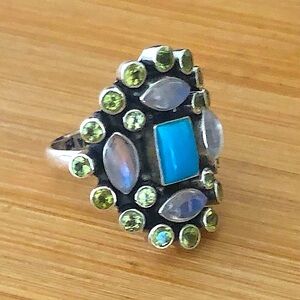 $82 Nicky Butler Estate Ring Sterling Silver Size 10 Marked NB 925 INDIA